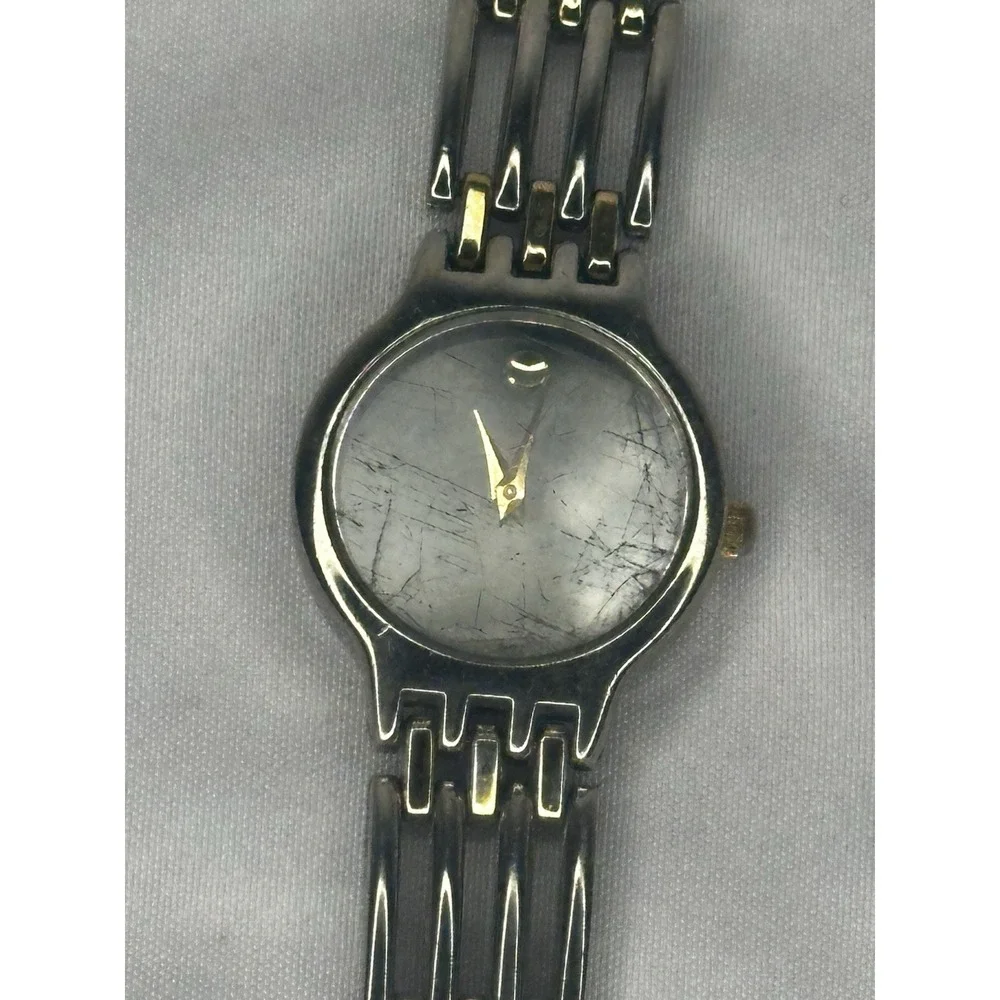 Ladies Movado Watch Esperanza silver Dial Quartz Swiss Stainless Vintage V834